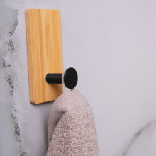 Wieszak samoprzylepny pojedynczy FARO WOOD